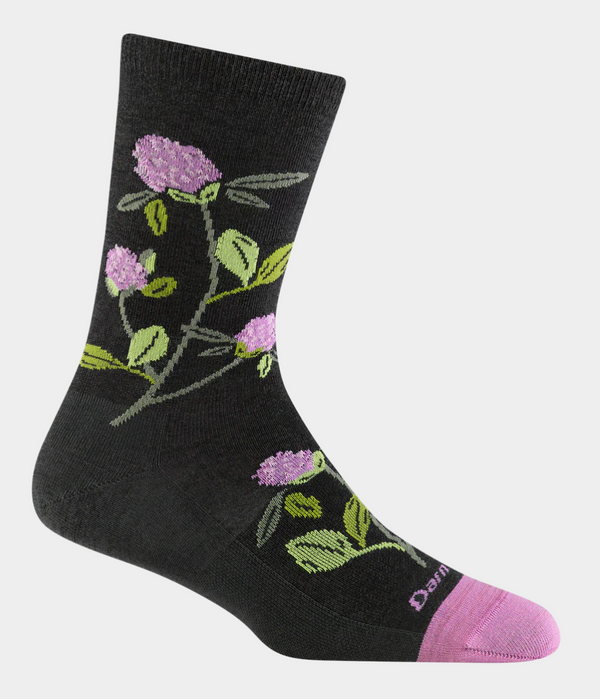 DT -Women's Blossom Crew Lightweight Lifestyle Socks -Large