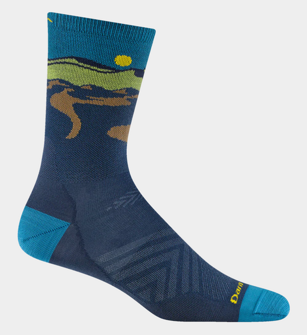 DT -Ridge Runner Micro Crew Ultra-Lightweight Running Socks -Midnight -Medium