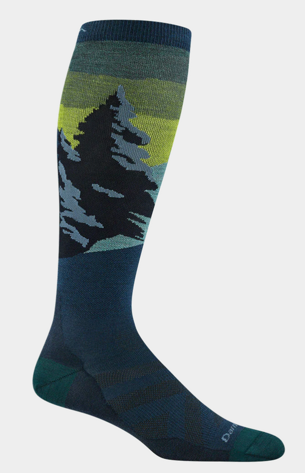 DT - Men's Solstice Over-the-Calf Lightweight Ski & Snowboard Socks -Eclipse -Large
