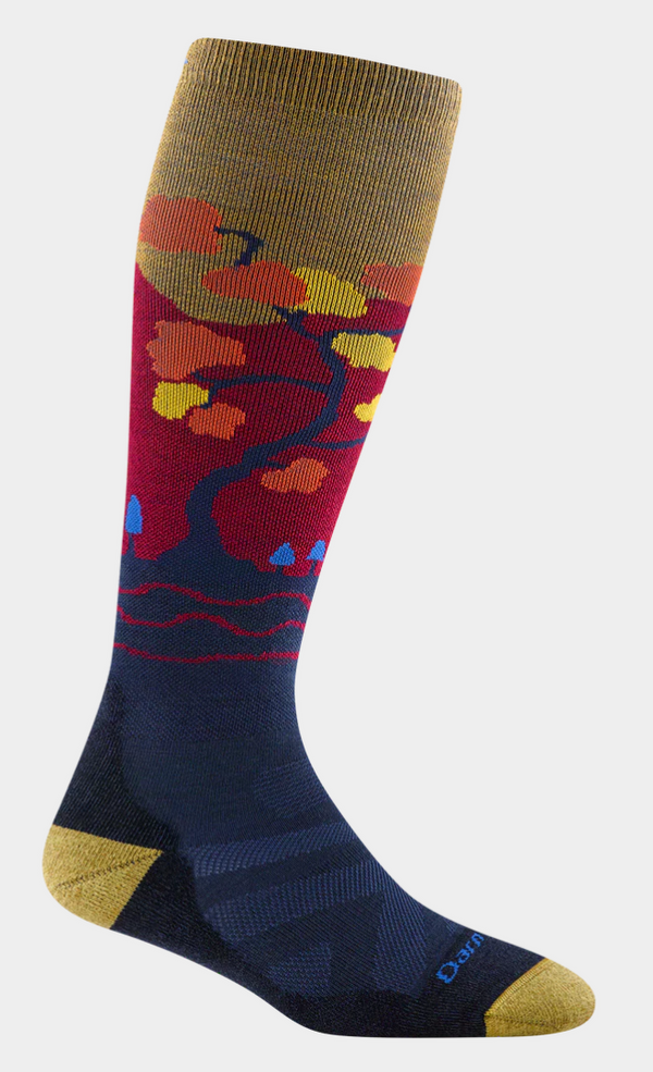 DT - Women's Enchanted Over-the-Calf Midweight Ski & Snowboard Socks -Autumn -Medium