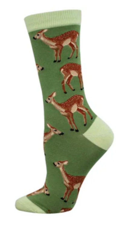 Women's Bamboo Fawning Over You - Green