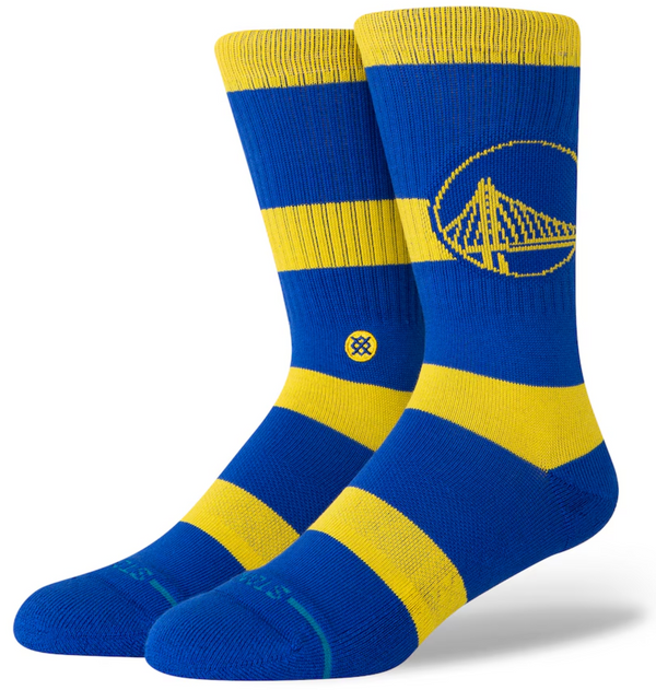 Men's Stance Prep Golden State Warriors Crew Sock -Large