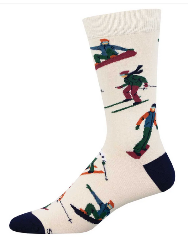 Men's Bamboo Snow Day Crew Sock