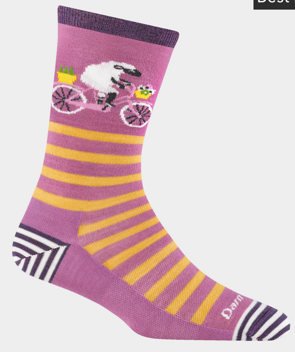 Women's Mystic Stripe Crew Lightweight with Cushion -Spruce -Medium