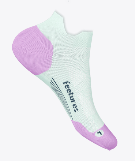 Feetures Elite Max Cushion No Show Tab -Crisp Mint -Small