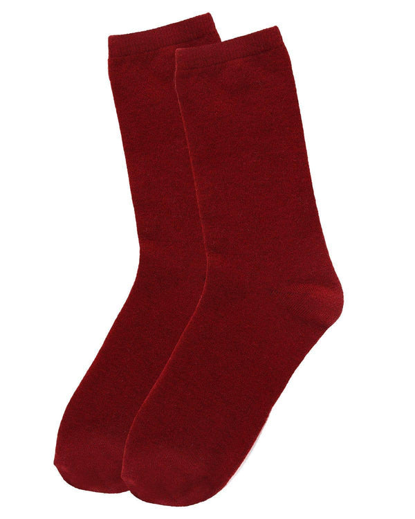 Flatknit Cashmere Crew Sock: Med Gray Heather / 9-11