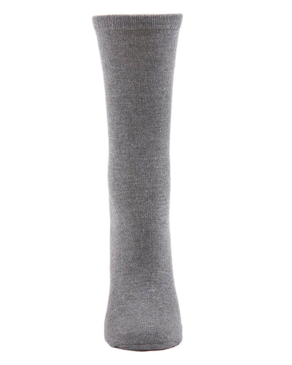 Flatknit Cashmere Crew Sock: Kombu Green / 9-11