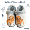 Snuggs Dachshund, Red Slipper - Comfy - Pet lovers: Large