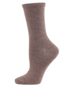 Flatknit Cashmere Crew Sock: Med Gray Heather / 9-11