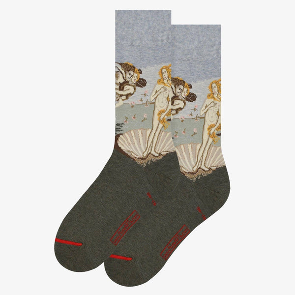 Art Socks -Sandro Botticelli - Birth of Venus: Grey / EU 36-40 | UK 3½-6½ | US 6-9