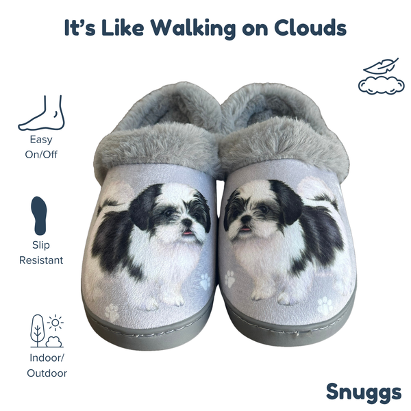 Snuggs Shih Tzu Slipper - Comfy - Pet lovers: Large