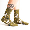 Women's I See You Over Deer Crew Sock