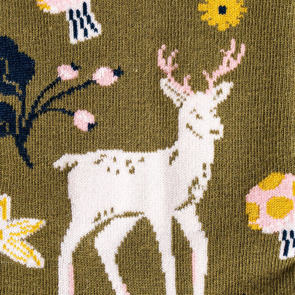 Women's I See You Over Deer Crew Sock