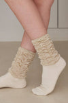 Women's Crew Layered Socks -Black