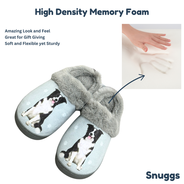 Snuggs Border Collie Slipper - Comfy - Pet lovers: Small