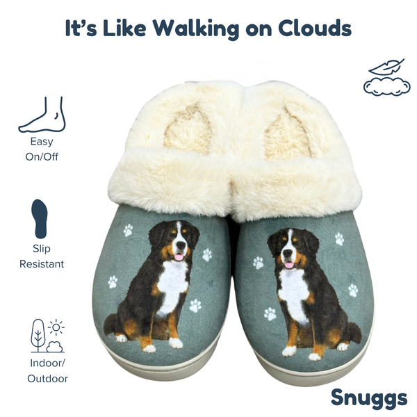 Snuggs Bernese Mt. Dog Slipper - Comfy - Pet lovers: Small