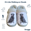 Snuggs Labrador , Black Slipper - Comfy - Pet lovers: Small
