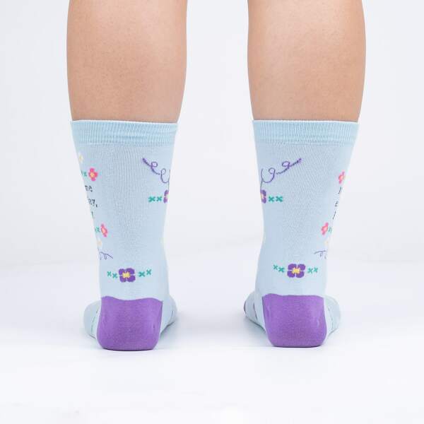 Women's Kick Some Ass Today Crew Sock