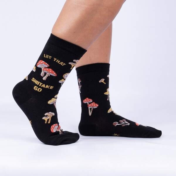 Women's Let that Shiitake Go Crew Sock