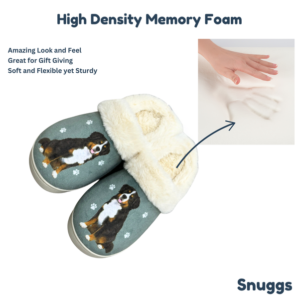 Snuggs Bernese Mt. Dog Slipper - Comfy - Pet lovers: Small