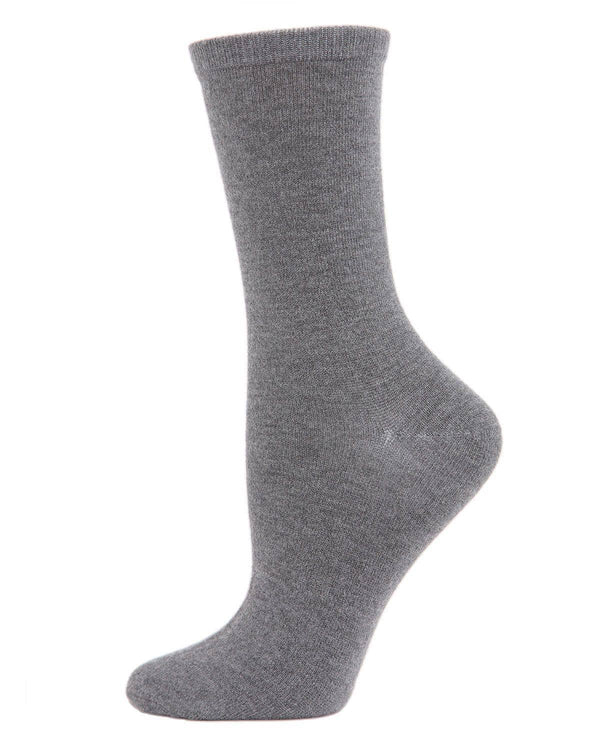 Flatknit Cashmere Crew Sock: Kombu Green / 9-11