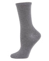 Flatknit Cashmere Crew Sock: Med Denim Heather / 9-11