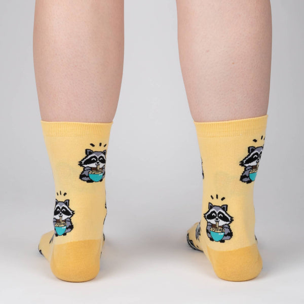 Women's I Just Love Raccoons and Ramen, OK? Crew Sock