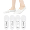 No Show Non Slip Premium Socks -White -Medium