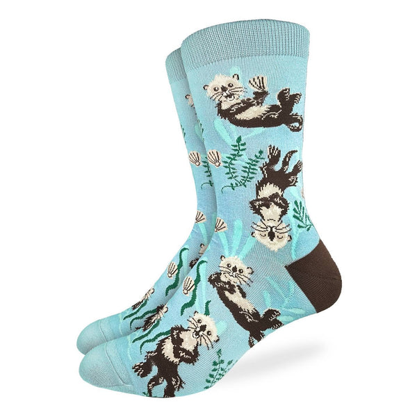 Men's Sea Otter Socks: Shoe Size 7-12