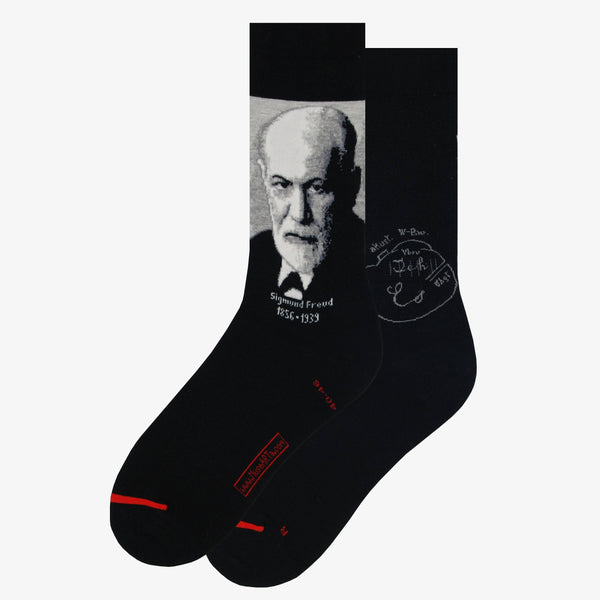 Art Socks -Science & History - Sigmund Freud: Black / EU 36-40 | UK 3½-6½ | US 6-9