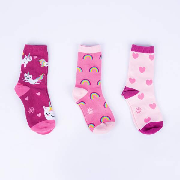 Youth Crew Sock Pack: Look At Me Meow