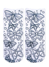 Coloring Socks -Whimsical Butterflies
