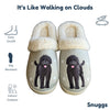 Snuggs Labradoodle, Black  Slipper - Comfy - Pet lovers: Large