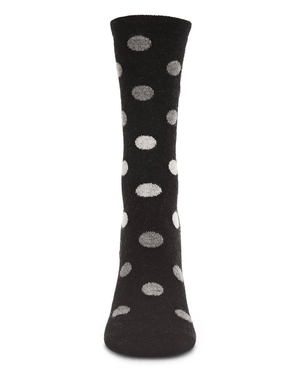 Multi Dot Cashmere Crew: Black / 9-11