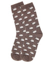 Women's Cashmere Sheep Crew Socks: Hemp Heather / 9-11*