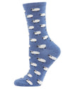 Women's Cashmere Sheep Crew Socks: Hemp Heather / 9-11*