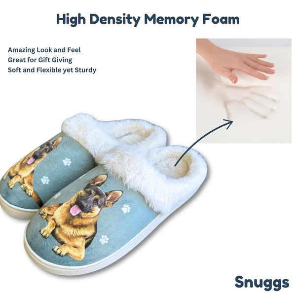 Snuggs German Shepherd Slipper - Comfy - Pet lover: Small