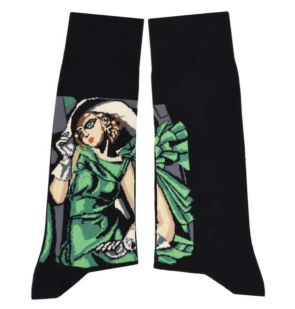 Art Socks -Tamara de Lempicka - Young Lady with Gloves: EU 36-40 | UK 3½-6½ | US 6-9
