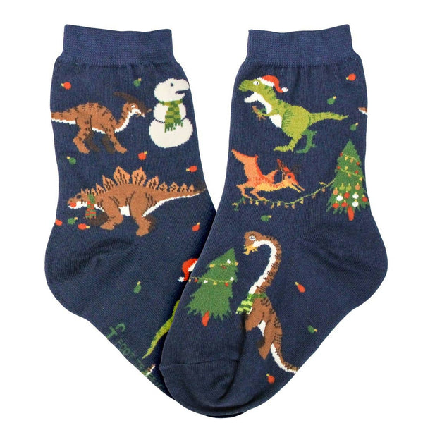Kid's Tree Rex socks: Kids 4-7 Years (Shoe Size 10-1Y)