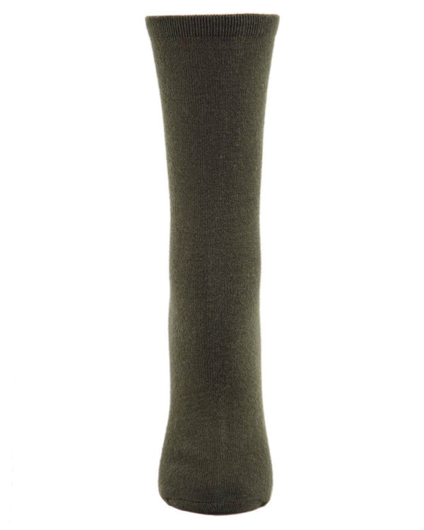Flatknit Cashmere Crew Sock: Ivory / 9-11