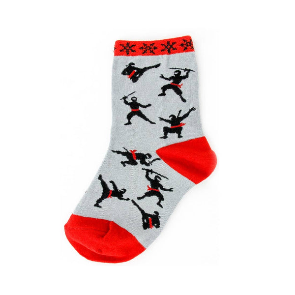 Youth Ninja Socks: Youth 7-10 Years (Shoe Size 12-5Y)
