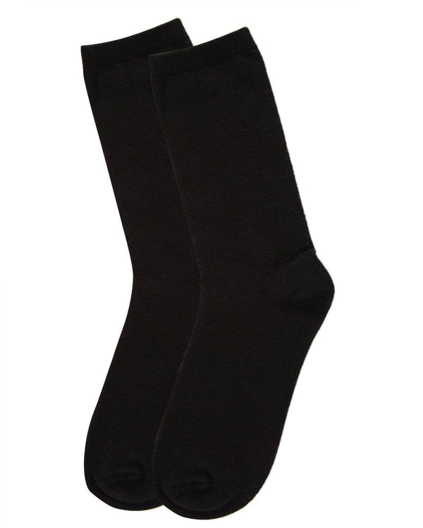Flatknit Cashmere Crew Sock: Med Denim Heather / 9-11