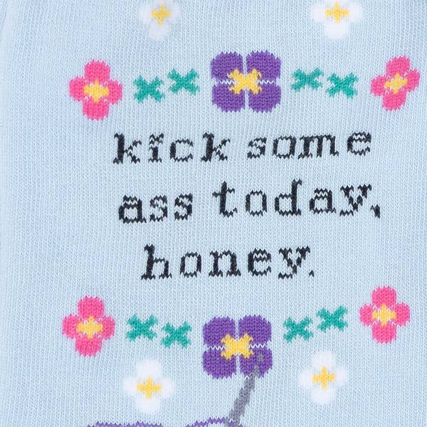 Women's Kick Some Ass Today Crew Sock