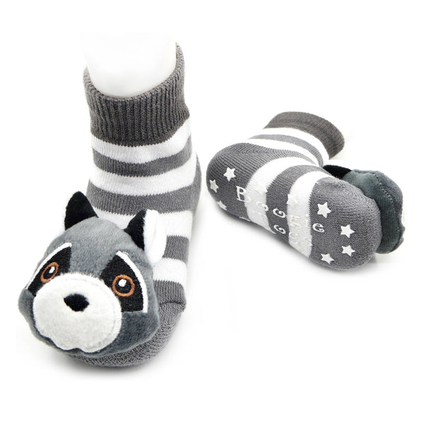 Clever Raccoon Boogie Toes Rattle Socks: 1 - 2 Y