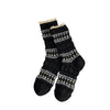 Maillard Lace Trim Crew Socks -Black