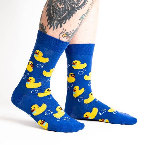Men's Crew Sock: Rubber Duckie