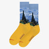 Art Socks -Vincent van Gogh - Wheat Field with Cypresses: EU 40-46 | UK 6½-11 | US 9-13½
