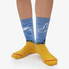 Art Socks -Vincent van Gogh - Wheat Field with Cypresses: EU 40-46 | UK 6½-11 | US 9-13½