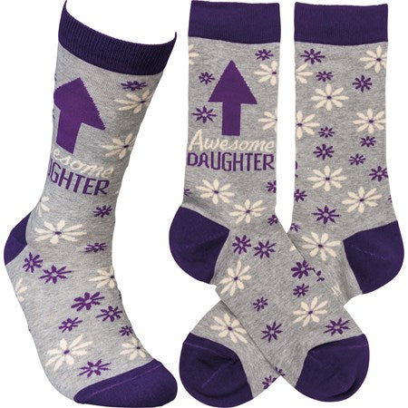 Awesome Daughter Crew Socks