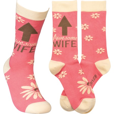 Awesome Wife Crew Sock
